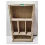 Vintage Chippy Wall Shelf - antique ivory