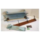 Antique Shelves, Hooks, Scot Towels Holder