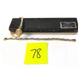 Antique Bulova Watch & Bracelet Set