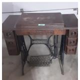 Singer Antique Treadle Sewing Machine Cabinet
