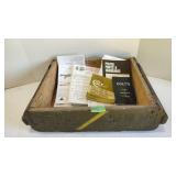 Military Ammo crate (no lid) & Firearm Manuals