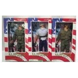 (3) U.S. Serviceman Memorial Vietnam Action Figure