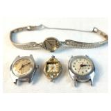 Ladies Antique Watches - untested, incomplete