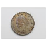 1883 V Nickel with Cents