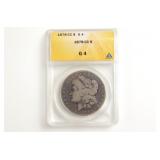 1878-CC Morgan Dollar. ANACS G-4