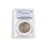 1938-D Standing Liberty Half Dollar. PCGS VG-10