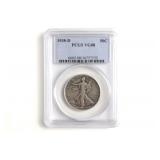 1938-D Standing Liberty Half Dollar. PCGS VG-08