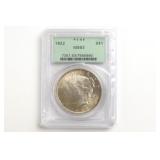 1922 Peace Dollar. PCGS MS-63