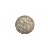 1852 Three Cent Silver