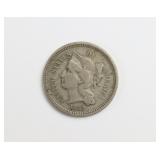 1869 Three Cent (Nickel)