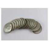 17 Silver Clad Kennedy Half Dollars
