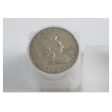 Lot of 20 Franklin Silver Half Dollars