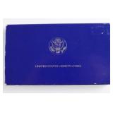 1986 Libert Coin Set. Silver & Half Dollar