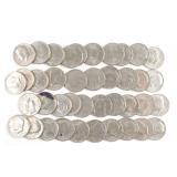 40 Kennedy Half Dollars. Post 1970