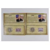 Historic Stamp and Coin Sets.(2)