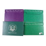 Four Proof sets 1993, 94, 96, 98