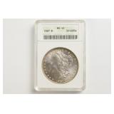 1887 Morgan Dollar. ANACS MS-65