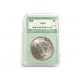 1926 Peace Dollar. NTC MS-65