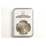 1923 Peace Dollar. NGC MS-64