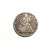 1858 Seated Liberty Half Dollar