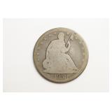 1858 Seated Liberty Half Dollar