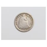 1853 Half Dime with Arrows.