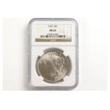 1923 Peace Dollar. NGC MS-63