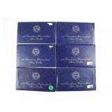 Six 1970s Silver Eisenhower Dollars