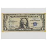 1935 $1.00 Blue Seal Silver Cert "Short Snorter"