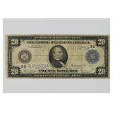 Series 1914 $20.00 Large Federal Reserve Note