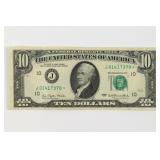 1977 $10.00 Federal Reserve STAR Note