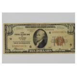 1929 $10.00 Chicago National Currency Note