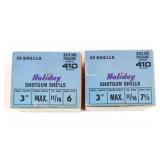 (2) Boxes HOLIDAY .410 #6 3in