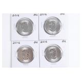 (4) 2016 1oz Silver Maple