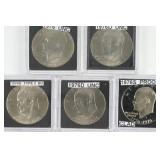 (5) 1976 & 76-D Ike Dollars.