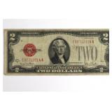Series 1928 G Two Dollar U.S. Note. Red Seal