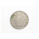1883 Liberty Head Nickel. No Cents
