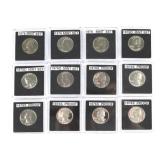 (12) 1976 Washington Quarter Type Set