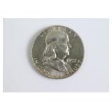 1957-D Franklin Hlaf Dollar