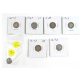 (7) Barber Dimes