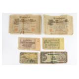 Firs & Second World War German/Japanese Currency
