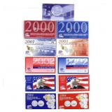 (11) US Mint UNC Sets 1999-2004