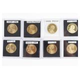 (8) Sacagewea Dollar Coins. UNC and Proof issues