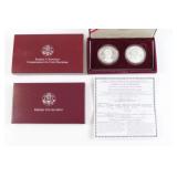 1998 Kennedy Memorial Silver Dollar Set