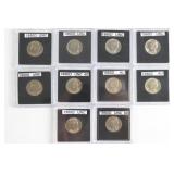 (10) 1950-D Jefferson Nickels