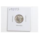 1937-S Mercury Dime