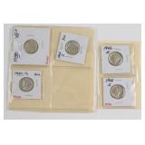 Small Collection Of Mercury Dimes. Nice examples