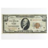 Series 1929 $10 National Currency Brown Seal