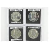 (4) 1968-S 40% Silver Kennedy Half Dollar Proofs