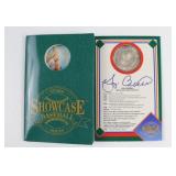 1992 Showcase Baseball Silver Round. Yogi Berra